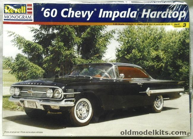 Monogram 1/25 1960 Chevrolet Impala 2 Door Hardtop, 85-2532 plastic model kit